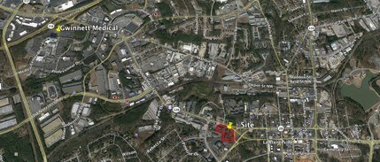 324 W Pike St, Lawrenceville, GA - AERIAL map view