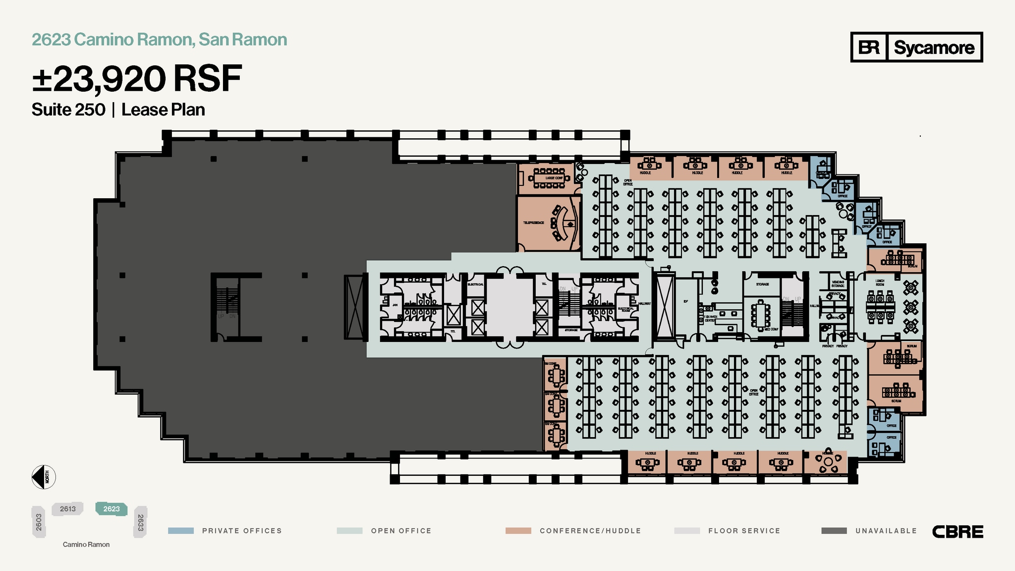 2603-2633 Camino Ramon, San Ramon, CA à louer Plan d’étage- Image 1 de 1