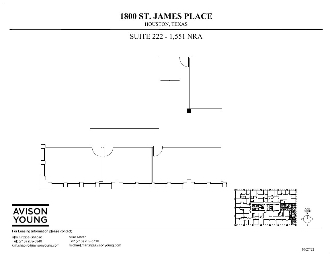 1800 St James Pl, Houston, TX for lease Floor Plan- Image 1 of 1