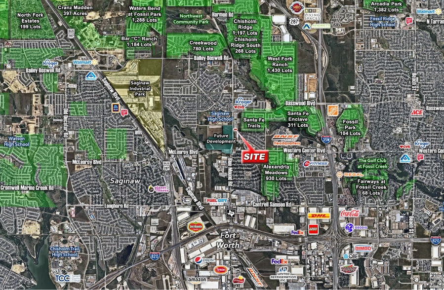 6836 Blue Mound Rd, Fort Worth, TX à vendre - Goad Map - Image 3 de 4