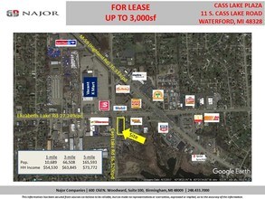 11-47 S Cass Lake Rd, Waterford, MI - Aerial  map view