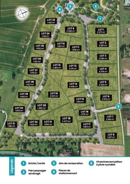 Land in Drémil-Lafage for sale - Site Plan - Image 3 of 6