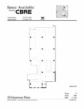 20 Greenway Plz, Houston, TX for lease Site Plan- Image 1 of 1