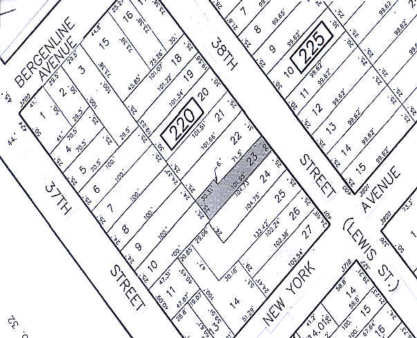 403 39th St, Union City, NJ for lease - Plat Map - Image 2 of 2