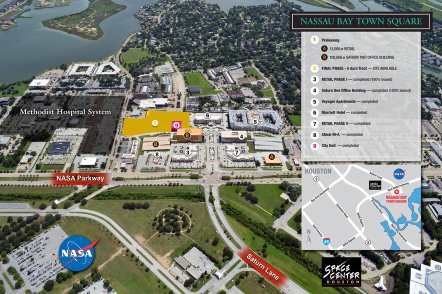 0 Space Park & Upper Bay Dr, Nassau Bay, TX à vendre - Aérien - Image 3 de 3