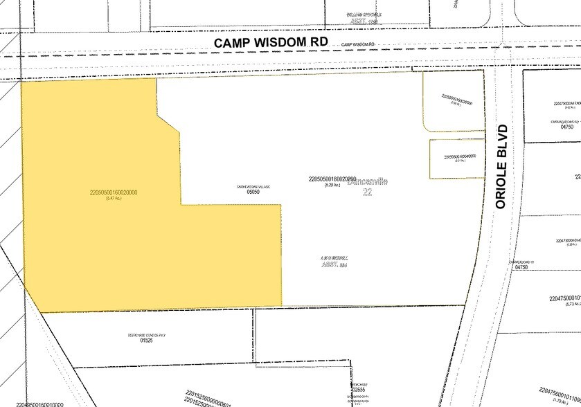 210 E Camp Wisdom Rd, Duncanville, TX à vendre - Plan cadastral - Image 3 de 3