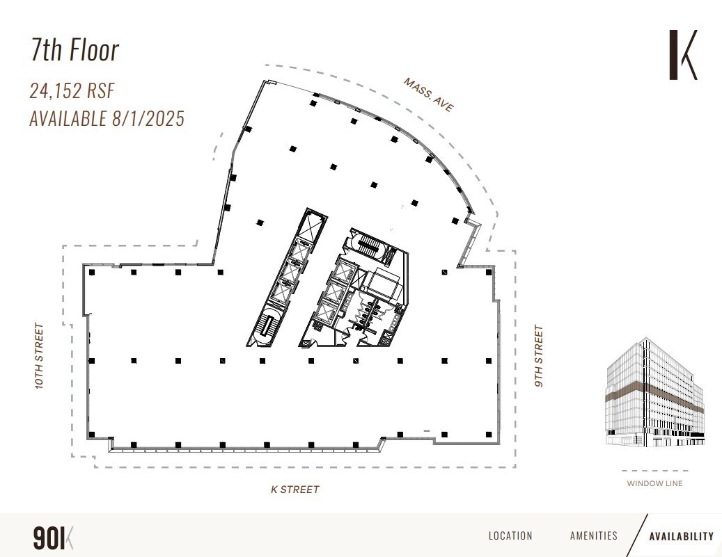 901 K St NW, Washington, DC for lease Floor Plan- Image 1 of 1