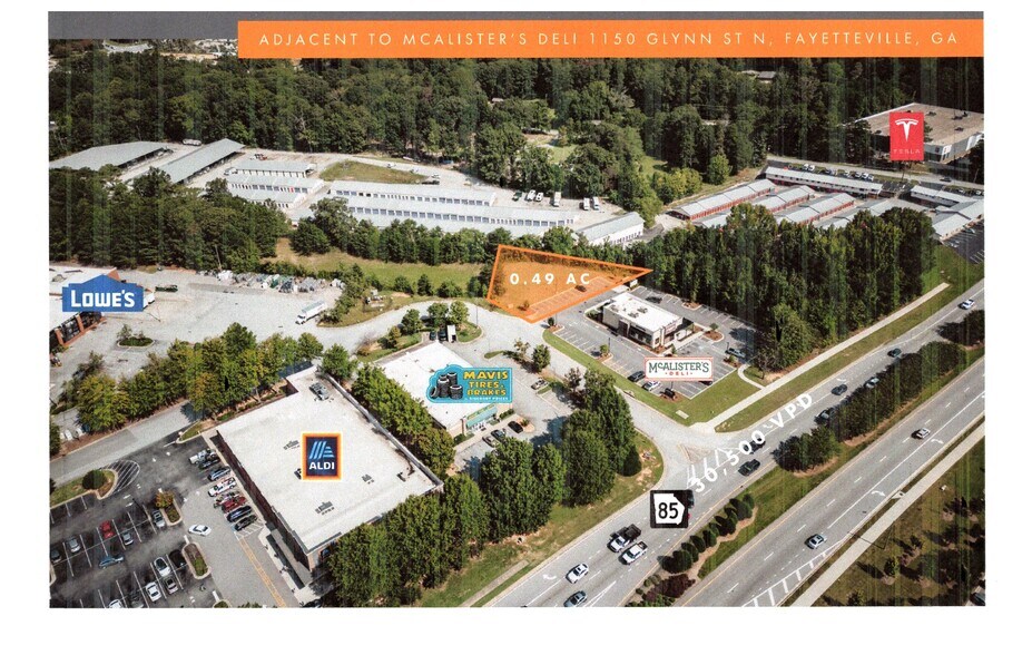 1150 Glynn Street North, Fayetteville, GA à vendre - Aérien - Image 1 de 1
