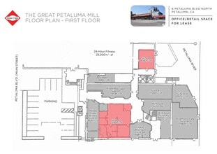 6 Petaluma Blvd N, Petaluma, CA à louer Plan d’étage- Image 2 de 2