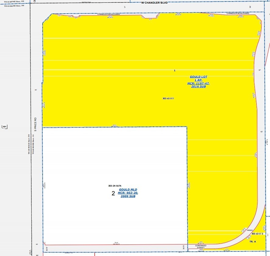 SE Chandler Blvd & Loop 101, Chandler, AZ for sale Plat Map- Image 1 of 2