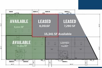 13908-13910 Distribution Way, Farmers Branch, TX à louer Plan de site- Image 1 de 1