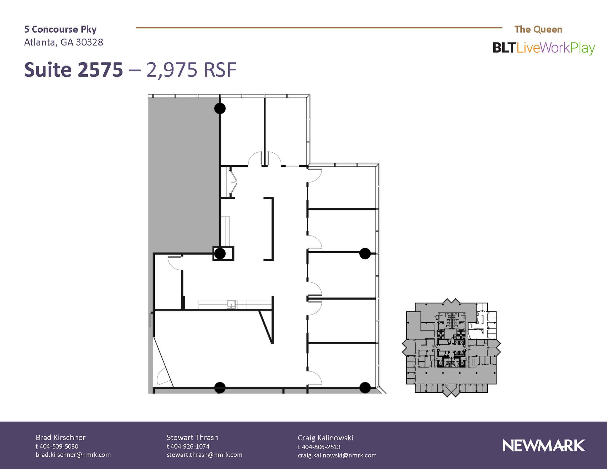 6 Concourse Pky NE, Atlanta, GA for lease Floor Plan- Image 1 of 1