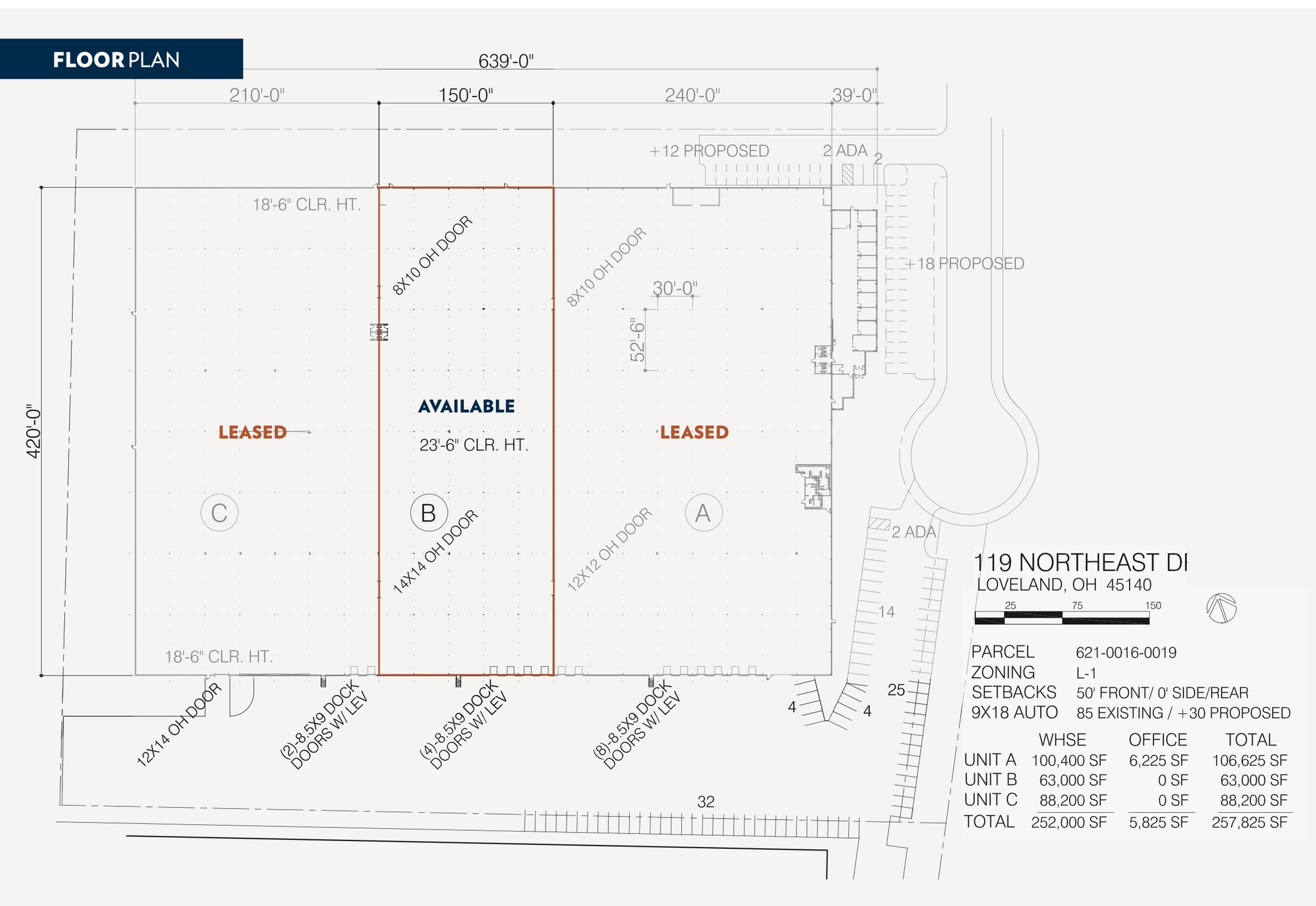 119 Northeast Dr, Loveland, OH à louer Plan d’étage- Image 1 de 1