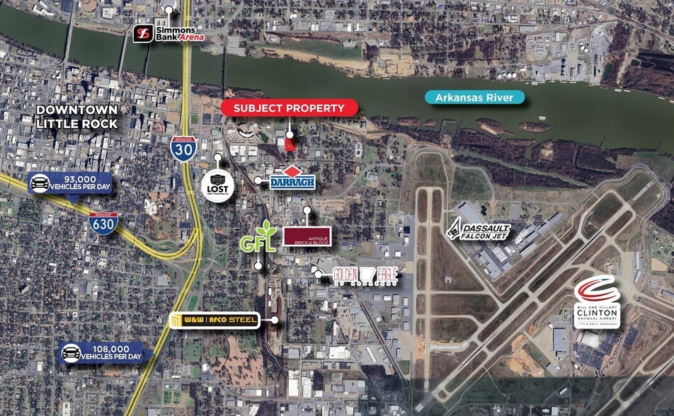 1608 E Capitol Ave, Little Rock, AR à louer - Aérien - Image 2 de 2