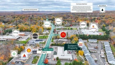 25 E High St, East Hampton, CT - AERIAL map view