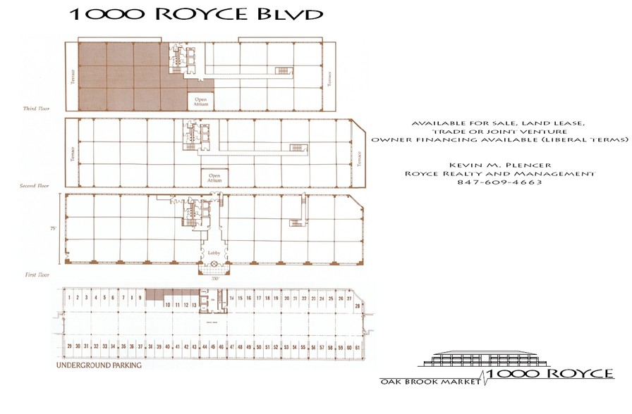 1000 Royce Blvd, Oakbrook Terrace, IL à louer - Plan d’étage - Image 2 de 12