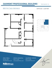 801 N Cass Ave, Westmont, IL à louer Plan d’étage- Image 1 de 1