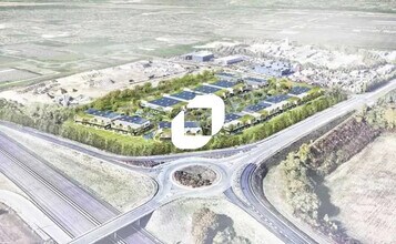 11-15 Rue Des Chevries, Aubergenville, YVE - AERIAL map view