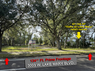 Plus de détails pour 3003 W Lake Mary Blvd, Lake Mary, FL - Terrain à louer