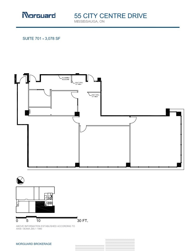 55 City Centre Dr, Mississauga, ON for lease Floor Plan- Image 1 of 1