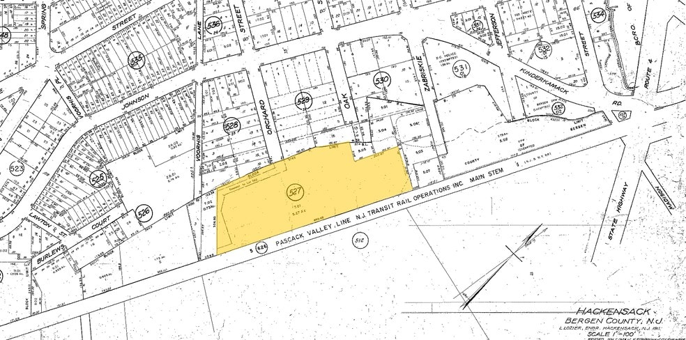 86-110 Orchard St, Hackensack, NJ for lease - Plat Map - Image 2 of 7