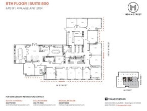 1850 M St NW, Washington, DC for lease Floor Plan- Image 1 of 1