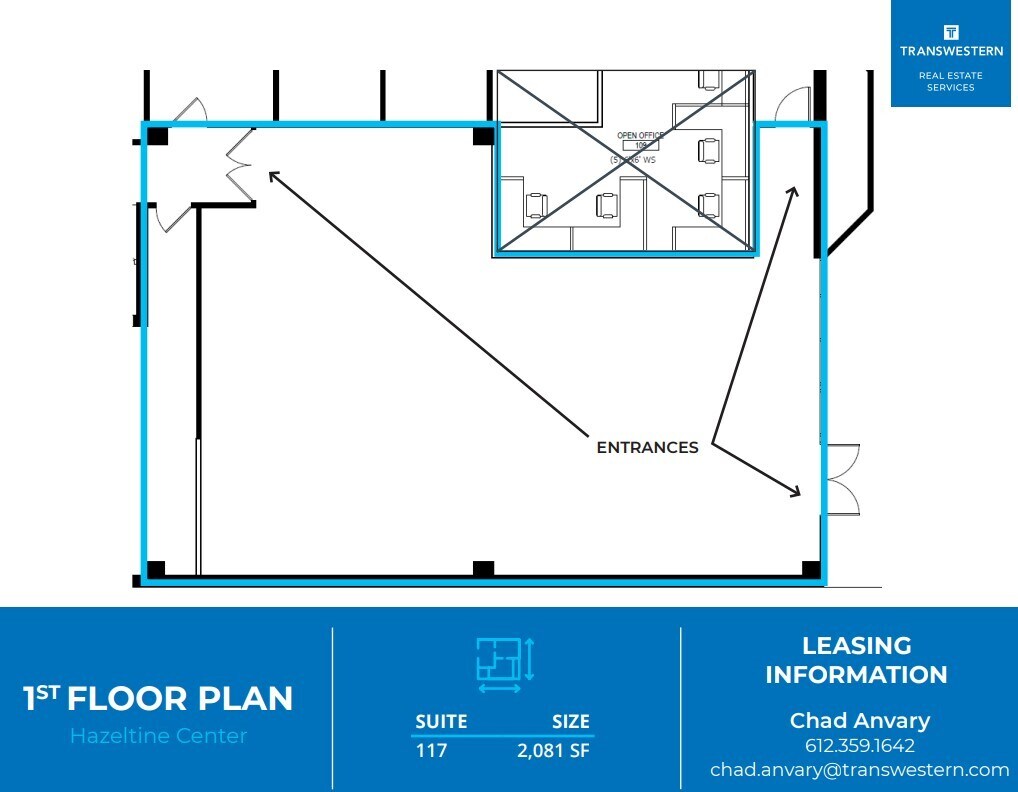 1107 Hazeltine Blvd, Chaska, MN à louer Plan d’étage- Image 1 de 1