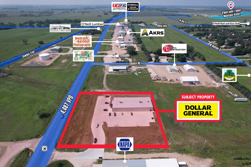 U.S. 20, Oneill, NE à vendre - Aérien - Image 2 de 5
