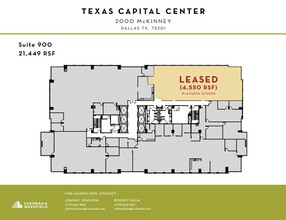 2000 McKinney Ave, Dallas, TX à louer Plan d’étage- Image 1 de 1