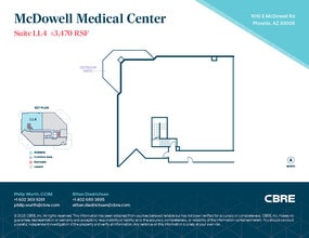 1010 E McDowell Rd, Phoenix, AZ à louer Plan d’étage- Image 1 de 1
