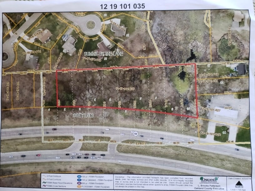 Highland Rd, White Lake Township, MI for sale Plat Map- Image 1 of 5