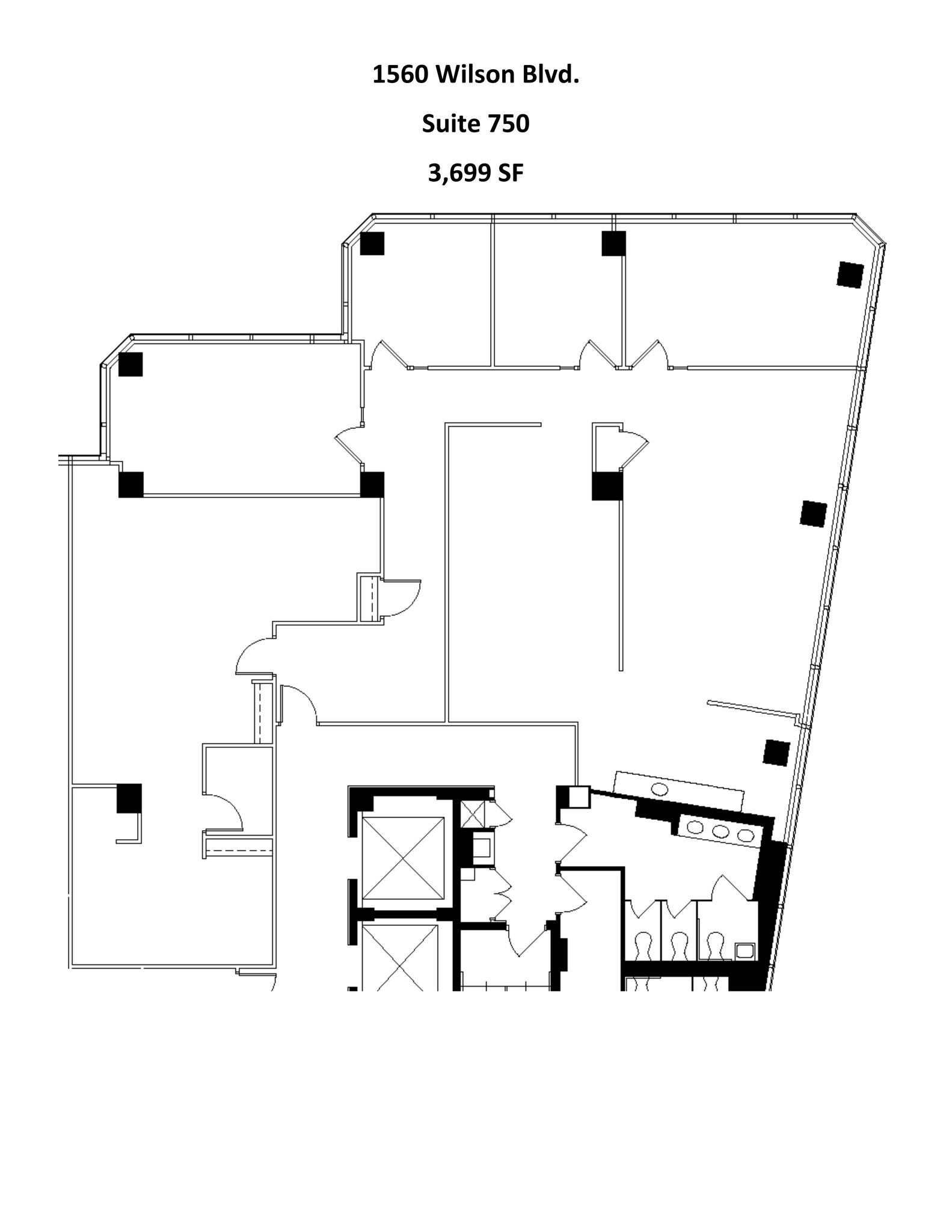 1560 Wilson Blvd, Arlington, VA à louer Plan de site- Image 1 de 2