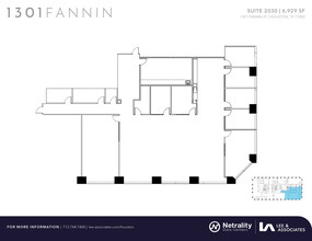 1301 Fannin St, Houston, TX à louer Plan d  tage- Image 2 de 2