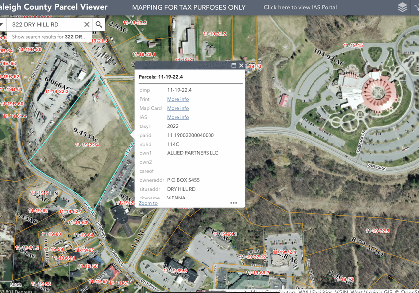 322A Dry Hill Rd, Beckley, WV for lease - Aerial - Image 2 of 4