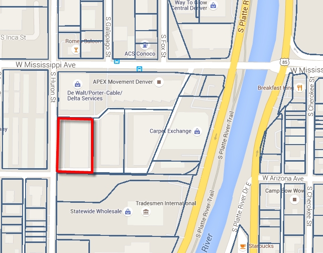 700 W Mississippi Ave, Denver, CO à louer - Plan cadastral - Image 2 de 5