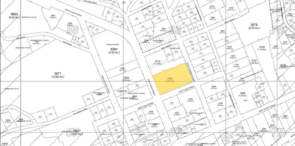 120 N Main St, Marion, NC à vendre - Plan cadastral - Image 2 de 10