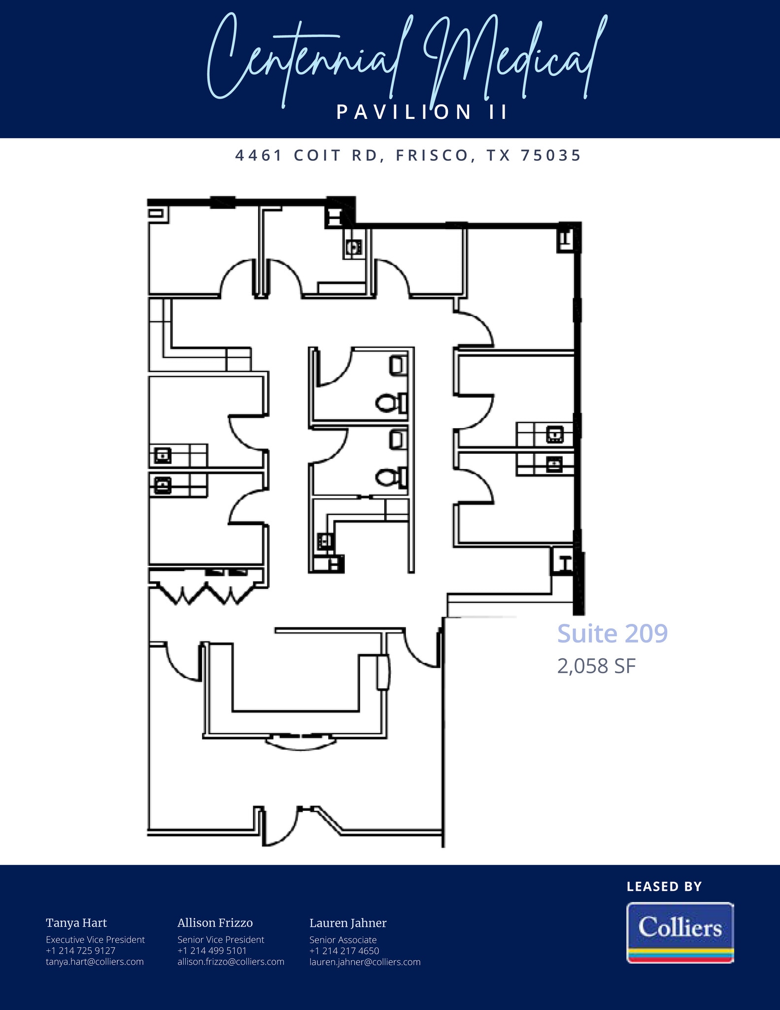 4401 Coit Rd, Frisco, TX à louer Plan d’étage- Image 1 de 1