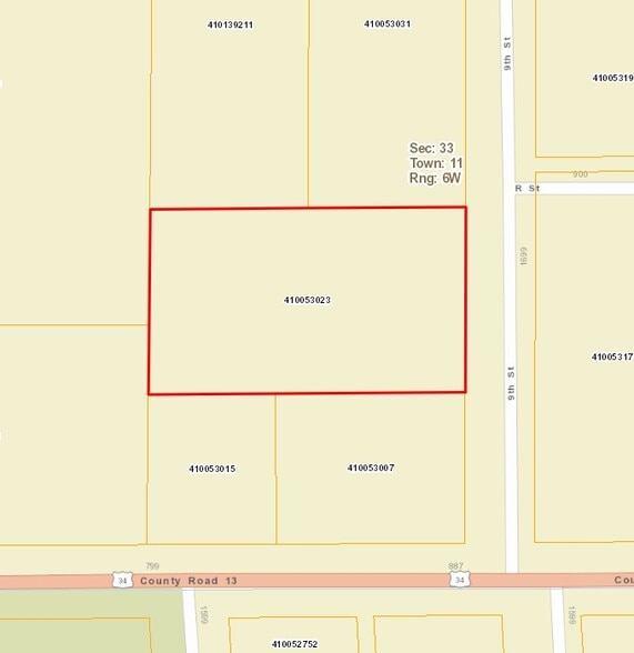 1621 9th St, Aurora, NE for sale - Plat Map - Image 1 of 1