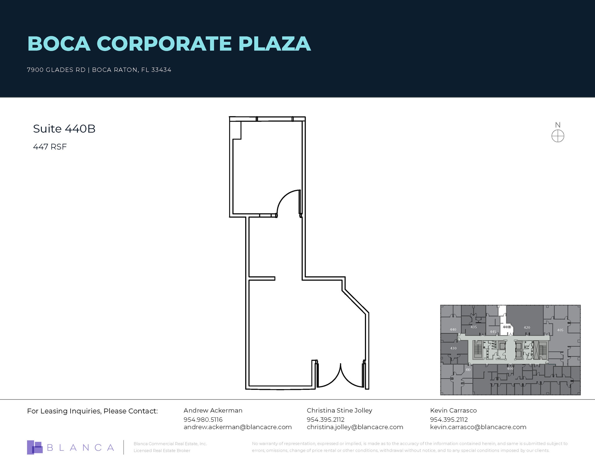 7900 Glades Rd, Boca Raton, FL for lease Floor Plan- Image 1 of 1
