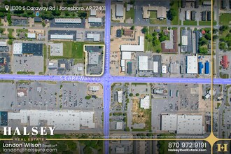 1330 S Caraway Rd, Jonesboro, AR - AÉRIEN  Vue de la carte
