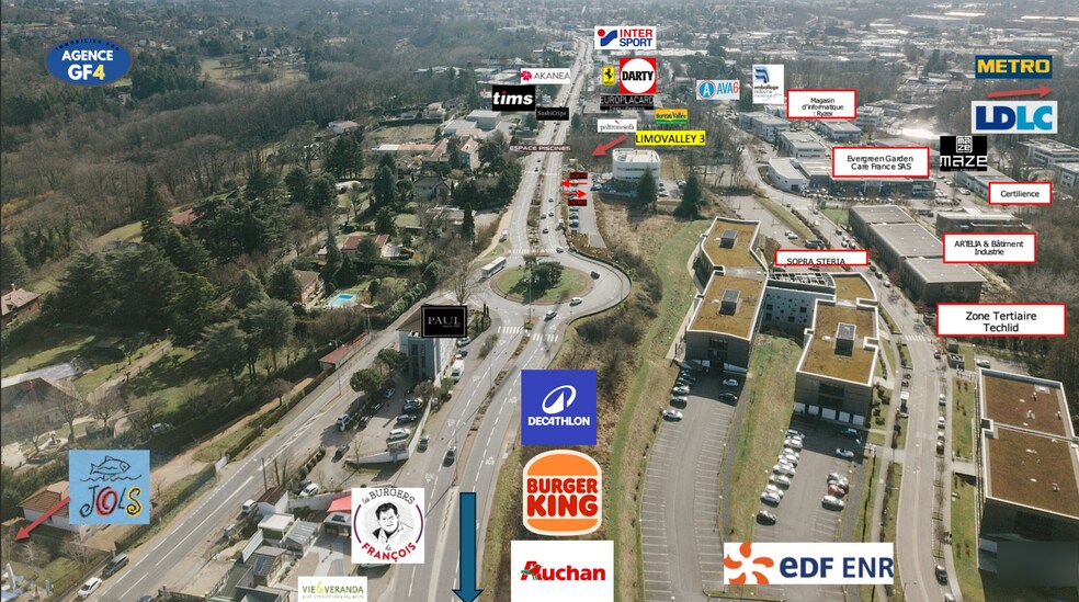 671 Route Départementale 306, Limonest à louer - Aérien - Image 3 de 7