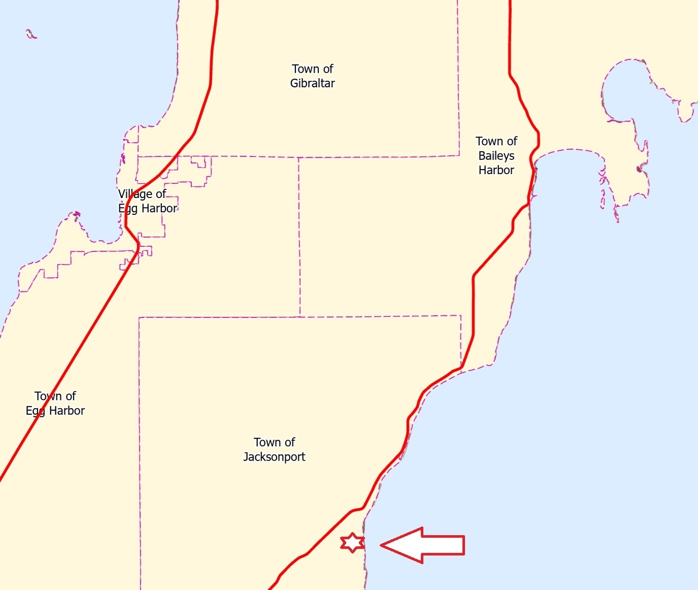 TBD Cave Point Drive, Jacksonport, WI for sale Aerial- Image 1 of 4