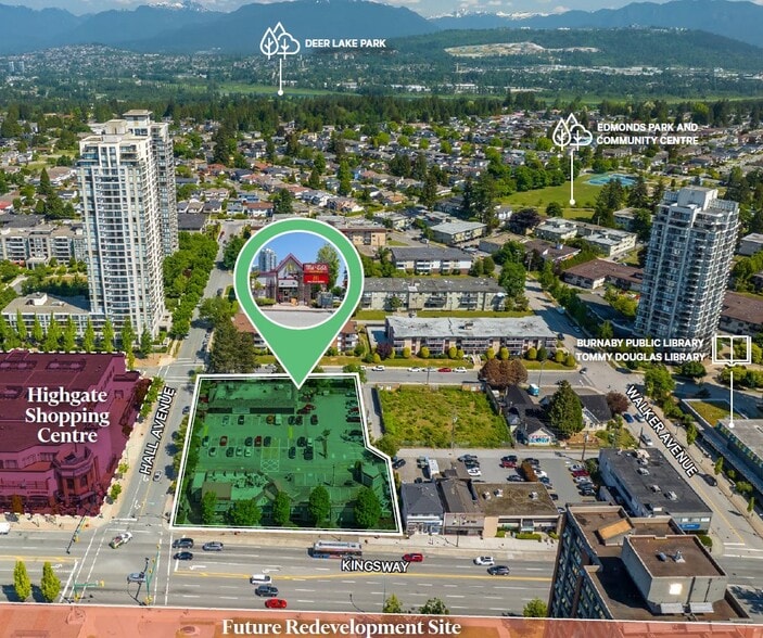 7229 Kingsway portfolio of 2 properties for sale on LoopNet.ca - Aerial - Image 3 of 8