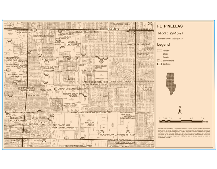 1180 Jasper St, Largo, FL for lease - Plat Map - Image 3 of 3