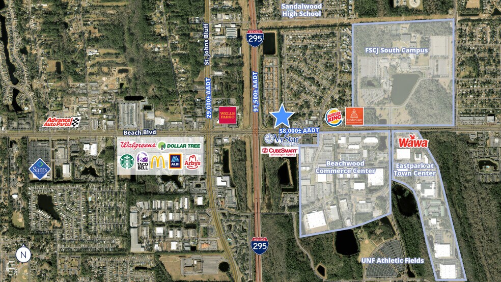 11571 Beach Blvd, Jacksonville, FL à louer - Photo du bâtiment - Image 3 de 3