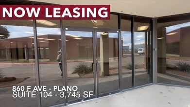 820 F Ave, Plano, TX à louer - Vidéo sur l’inscription commerciale 