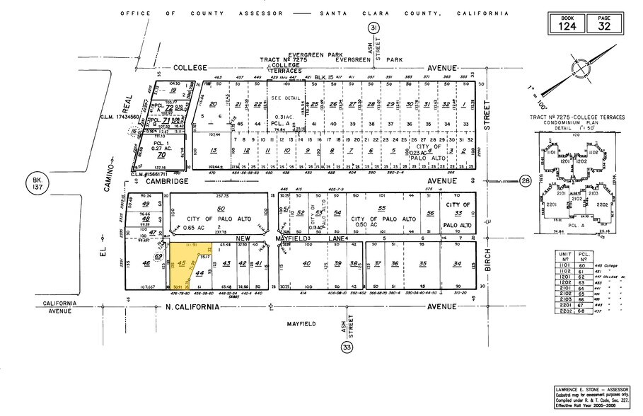 480 S California Ave, Palo Alto, CA à louer - Plan cadastral - Image 2 de 23