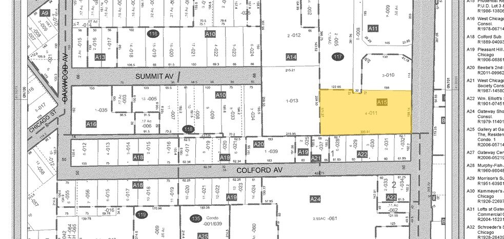 110 S Neltnor Blvd, West Chicago, IL à louer - Plan cadastral - Image 3 de 7