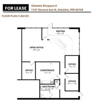 1021-1101 Geneva Ave N, Oakdale, MN for lease Floor Plan- Image 1 of 1