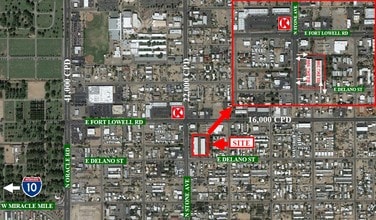 3100 N Stone Ave, Tucson, AZ - Aerial  map view